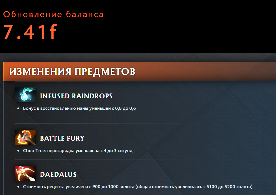 Патч 7.41f в Dota 2: разбор всех изменений героев и предметов
